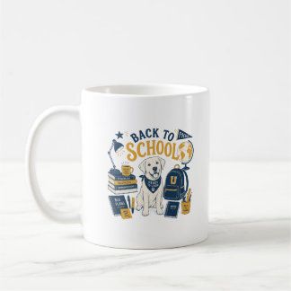 Back To School Labrador Vintage Aesthetic Coffee Mug
