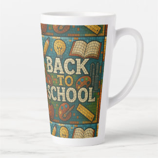 back to school latte mug