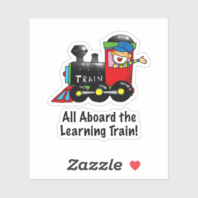 Back to School Learning Train cartoon (Sheet)