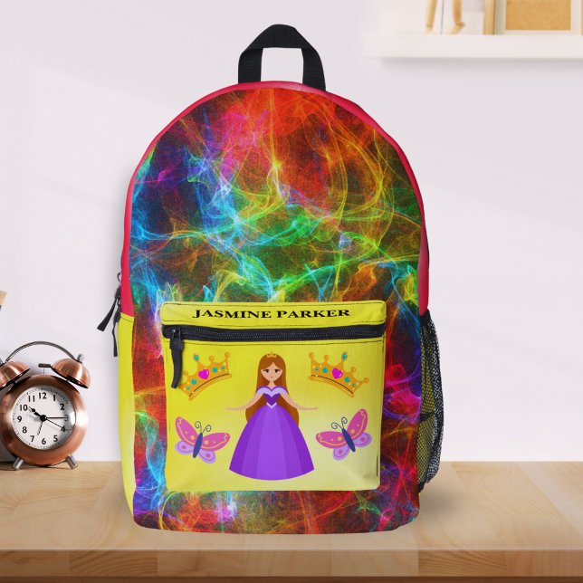 Back to School Lefty Girls Princess Name Backpack (Creator Uploaded)