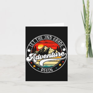 Back to school let the 2nd second grade adventure card