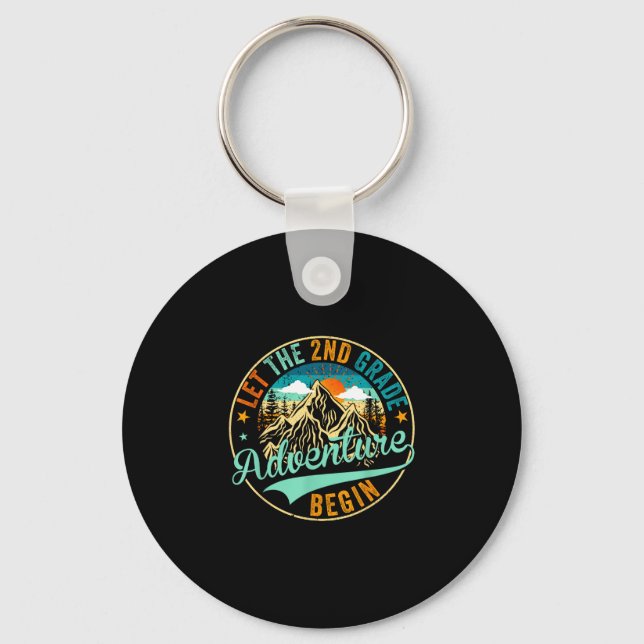 Back to school let the 2nd second grade adventure key ring (Front)