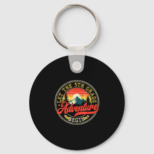 Back to school let the fifth 5th grade adventure key ring