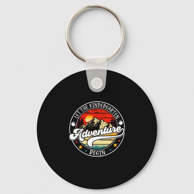 Back to school let the kindergarten adventure key ring (Front)