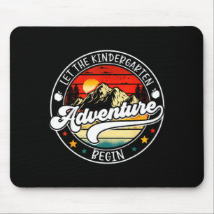 Back to school let the kindergarten adventure mouse mat
