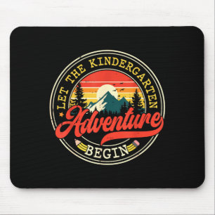 Back to school let the kindergarten adventure mouse mat