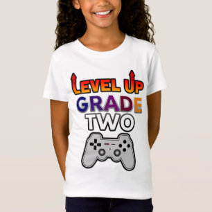 Back to School Level Up Grade Two T-Shirt