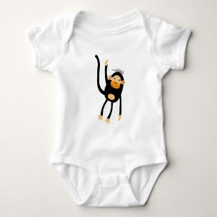 Back To School Little Monkey Baby Bodysuit