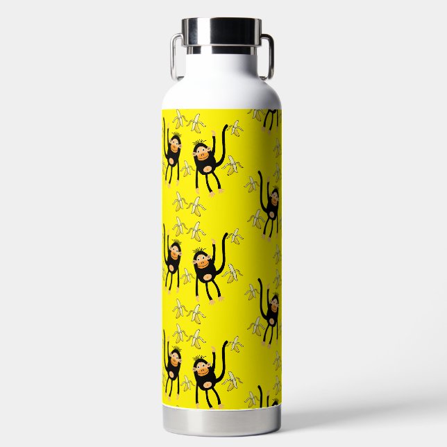 Back To School Little Monkey Water Bottle (Front)