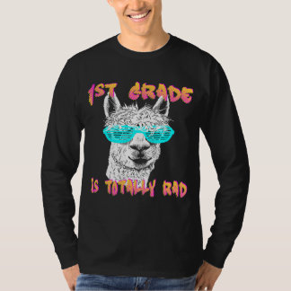 Back to School Llama 1st Grade Grader Teacher 1st  T-Shirt