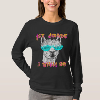 Back to School Llama 1st Grade Grader Teacher 1st  T-Shirt