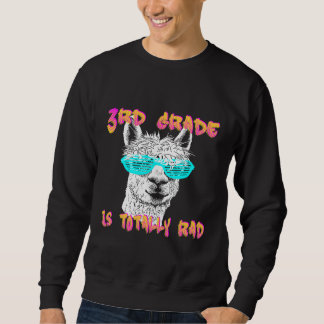 Back to School Llama 3rd Grade Grader Teacher 1st Sweatshirt