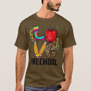 Back To School Love Preschool PreK Teacher Student T-Shirt