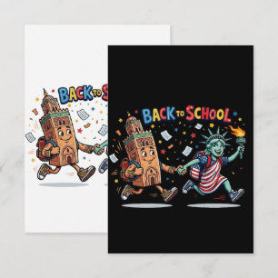 Back to School Marrakech Statue of Liberty Cultura Thank You Card