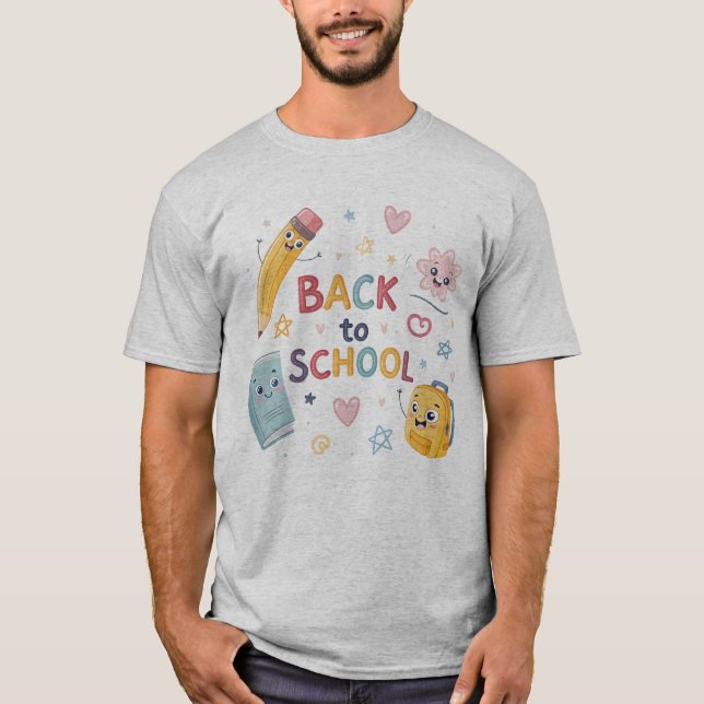 Back To School Math Genius Equation Graphic T-Shir T-Shirt (Front)