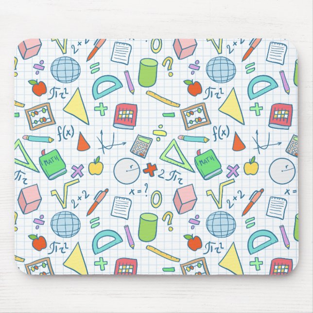 Back to school: math mousepad (Front)