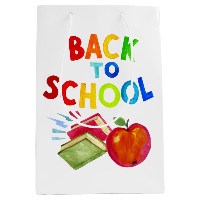 Back To School  Medium Gift Bag (Front)