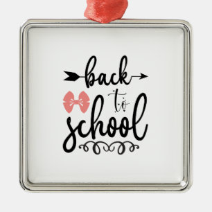Back To School Metal Tree Decoration