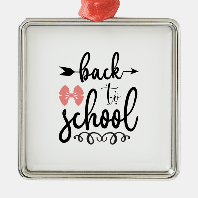 Back To School Metal Tree Decoration (Front)