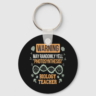 Back To School Microbiology Funny Science Teacher Key Ring