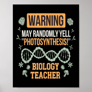 Back To School Microbiology Funny Science Teacher  Poster