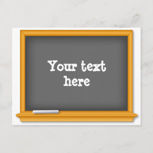 Back to School Mini Chalkboard  Postcard