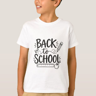 Back to School Minimal School Supplies Pencil Rule T-Shirt