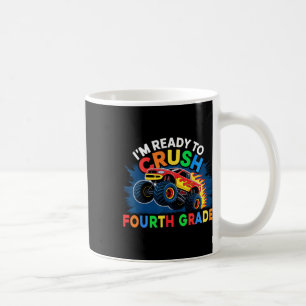 Back To School Monster Truck Boys First Day Of Fou Coffee Mug