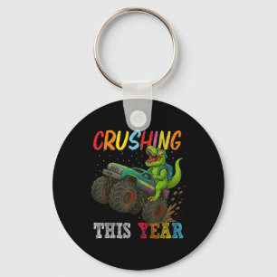 Back To School Monster Truck First Day Of School B Key Ring