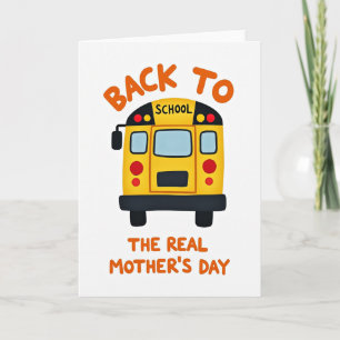 Back To School Mothers Day Card
