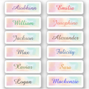 Back to School Multiple Name Stickers