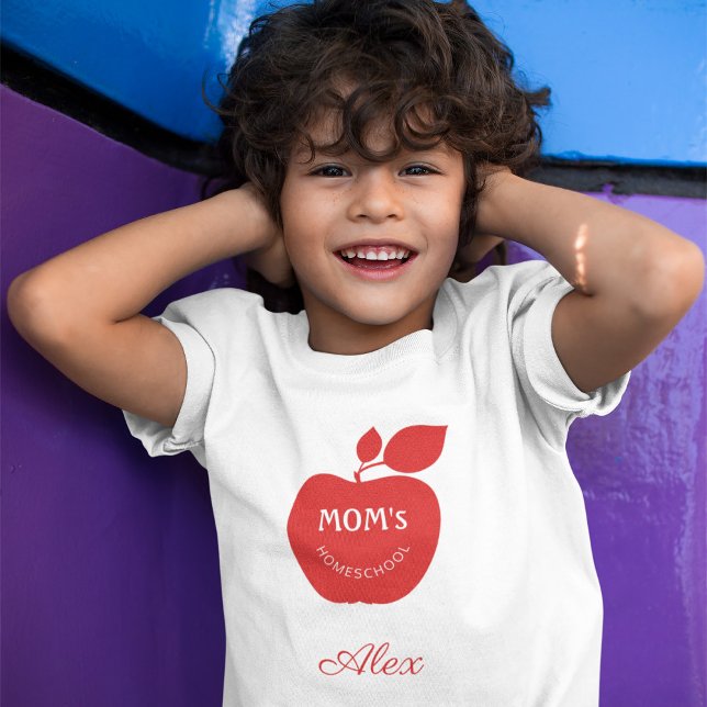 Back to school mum homeschool kid name T-Shirt (Creator Uploaded)