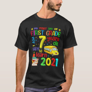 Back To School My First Day Of First Grade Ready T T-Shirt