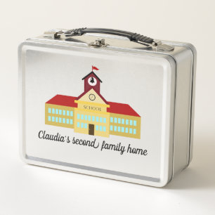 Back to School My Second Home Metal Lunch Box