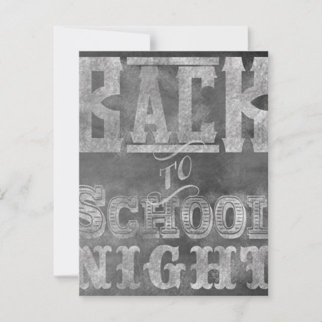 Back To School Night Invitation (Front)
