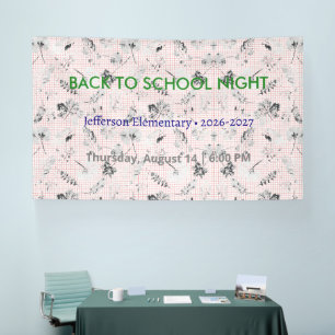 Back to School Night Vinyl Banner – Custom School 