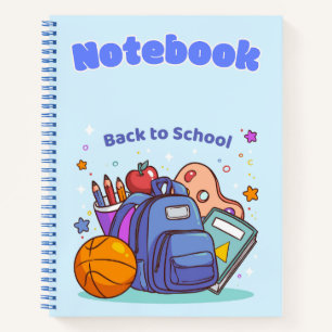Back to school 💜💙📒📐 notebook