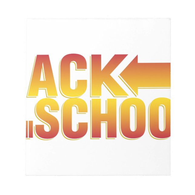 back to school notepad (Front)