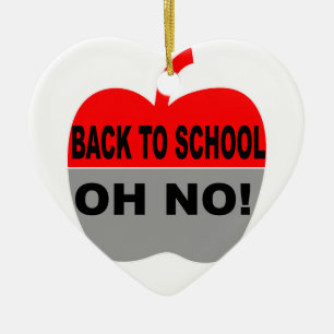 Back To School Oh No Ceramic Tree Decoration
