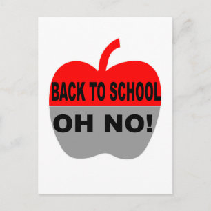 Back To School Oh No Postcard