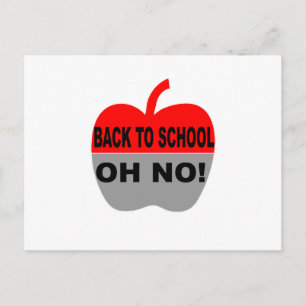 Back To School Oh No Postcard