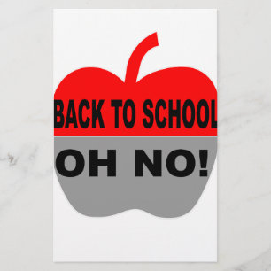 Back To School Oh No Stationery
