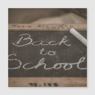 Back to School on an old school slate Magnetic Invitation