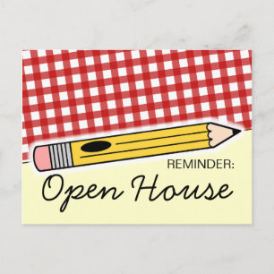 Back To School Open House / Orientation Postcard
