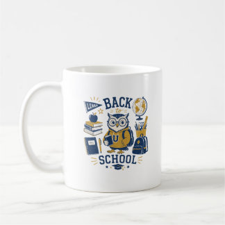 Back To School Owl Vintage Aesthetic Coffee Mug