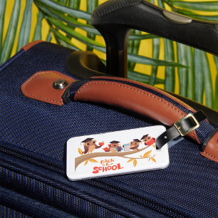 Back To School Owls Luggage Tag