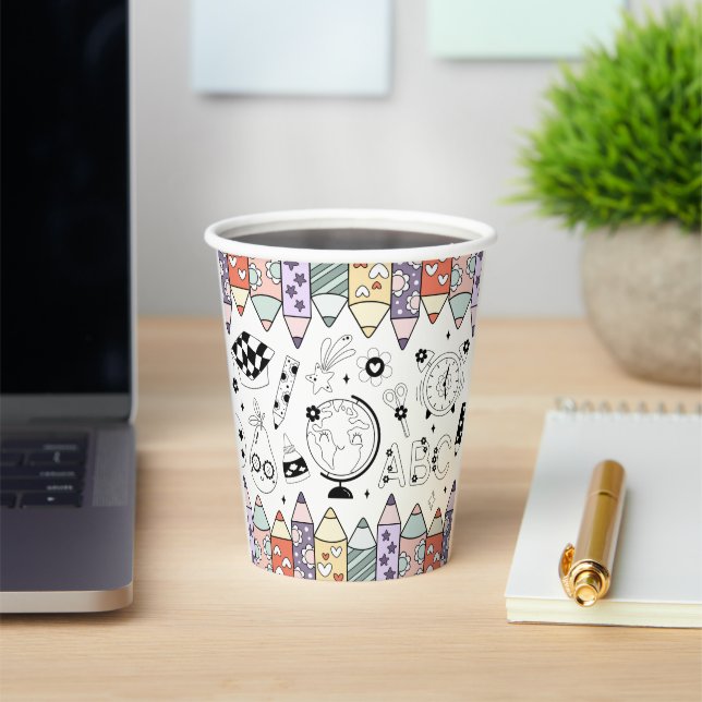 Back To School Paper Cups (Insitu)