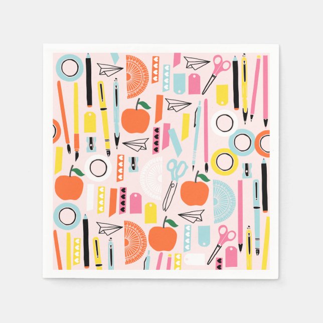 Back to school paper napkins (Front)