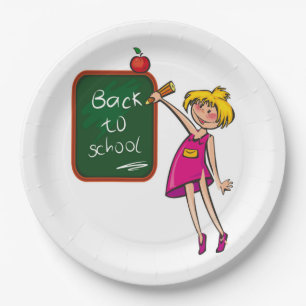 BACK TO SCHOOL PAPER PLATE