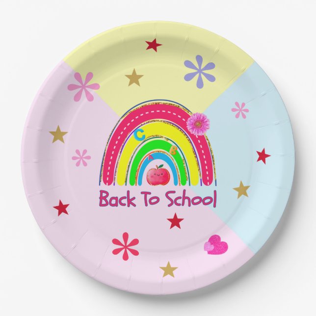 Back To School Paper Plate (Front)